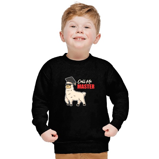 Llama Pet Call Me Master Degree Alpaca Master Sweatshirts