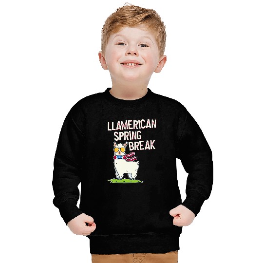 Llama Pet Spring Break Sweatshirts