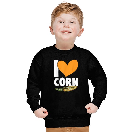 I Love Corn Grain Kernel Maize Lover Corn Farmer 21 Sweatshirts