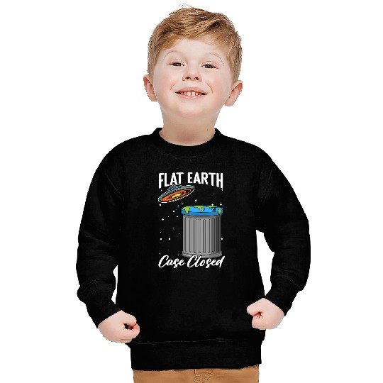 Aliens UFO Flat Earth Alien Science Conspiracy Flat Earther Sweatshirts