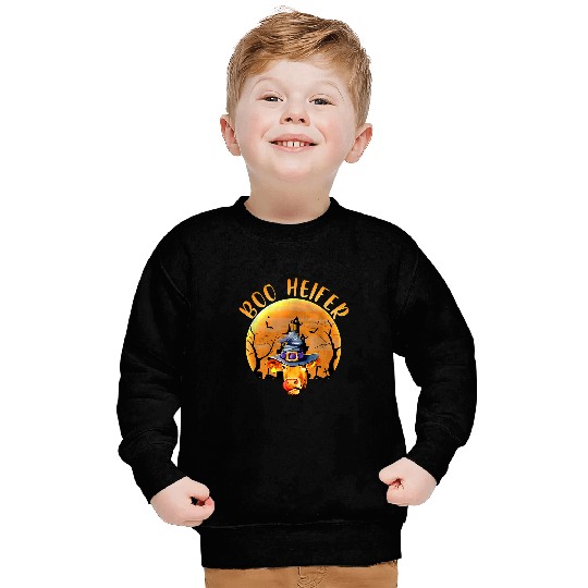 Cow Pet Boo Funny Halloween Cow Farmer 341 Salty Sweatshirts