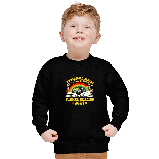 Adventure Begins At Your Library Summer Reading 2024 Rainbow 22 Sweatshirts