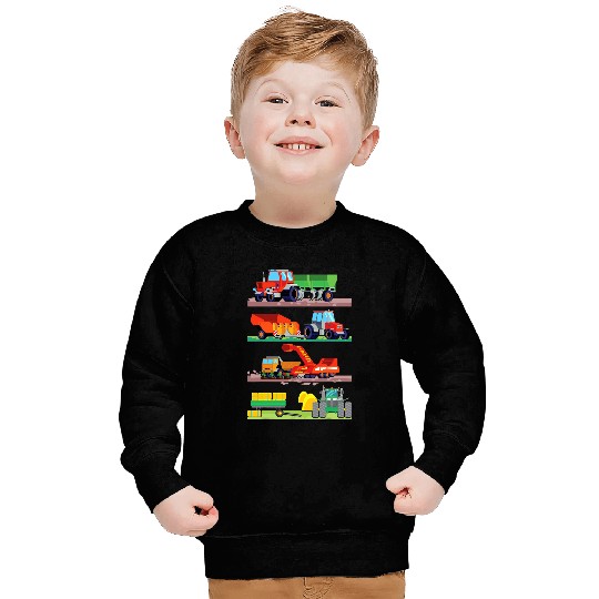 Tractor Fun driving Farm Vehicles Sweatshirts