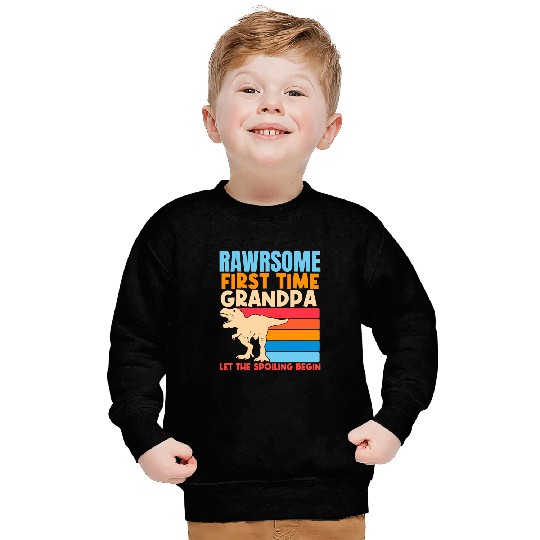 Dinosaur Pet First Time Grandpa Awesome Dinosaur Grandad 1st Time New Sweatshirts