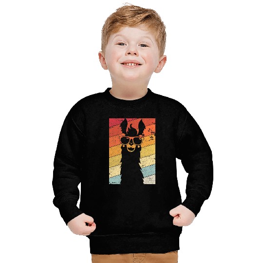 Llama Pet Retro Alpaca 8 Sweatshirts