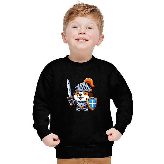Saint Bernard Pet Knight Funny Dog Medieval Sweatshirts