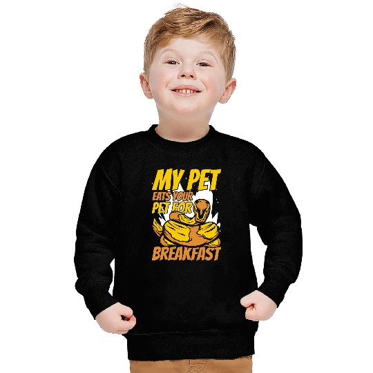Python Pet My Pet Eats Your Pet For Breakfast Banana Ball Python Sweatshirts