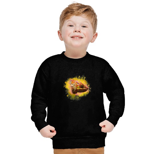 Chameleon Pet illustration Sweatshirts