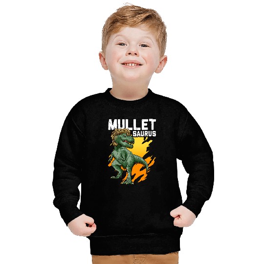 Dinosaur Pet Mulletsaurus Funny Mullet Dinosaur T rexs Redneck Cute Sweatshirts