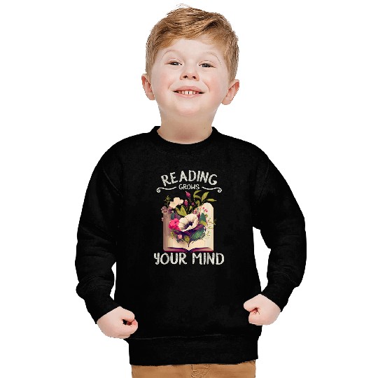 Book Fun Garden Reading Funny Wildflowers Book Reading 3 Sweatshirts