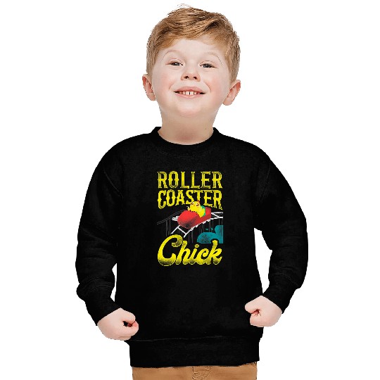 Chicken Pet Roller Coaster Girl Chicken vintages Roller Coaster Chick Sweatshirts