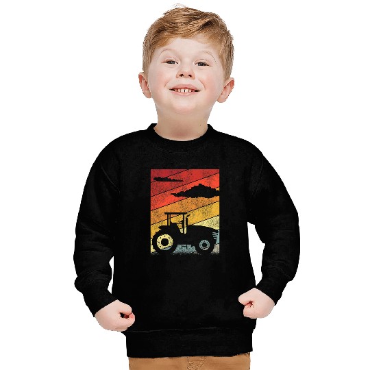 Tractor Fun Farming Retro vintages Tractor 1 Sweatshirts