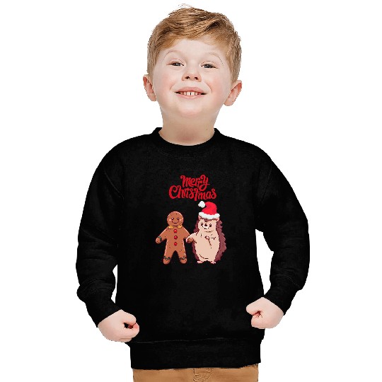 Hedgehog Pet Christmas Gingerbread hedgehog Sweatshirts