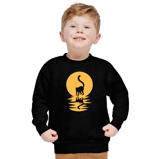 Lemur Pet Great Reflective Lemur Motif Sweatshirts