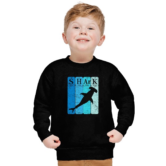 Shark Pet Hammerhead Shark Periodic Table Elements Retro Shark 3 Sweatshirts