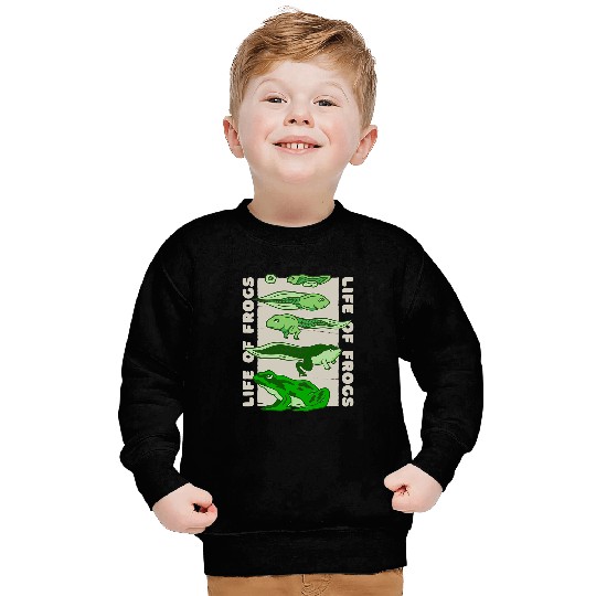 Frog Pet Life of Frogs Evolution Frog Toad Tadpole Burbot Treefrog Sweatshirts