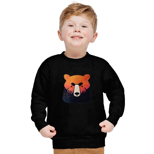 Bear Pet Forest Bear Face Pacific Northwest Sweatshirts