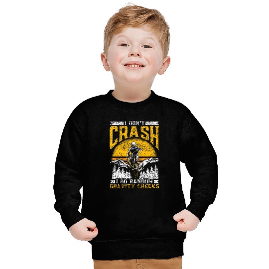 I Dont Crash I Do Random Gravity Checks Mtb Mountain Bike Sweatshirts