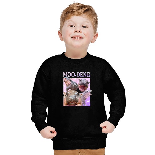 Hippo Pet LoverMoo Deng Bootleg RapI Love Moo Deng Sweatshirts