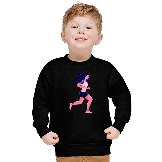Fitness Exercise Woman Runner Running Jogging Sweatshirts
