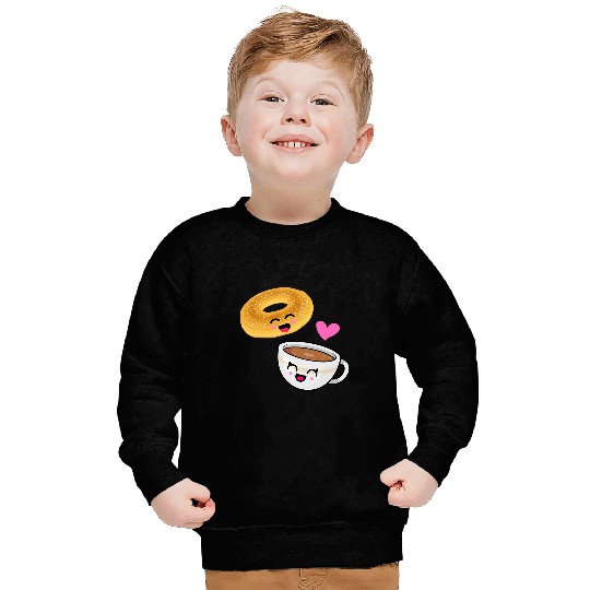 Coffee Fun Bagels Coffee bagel Sweatshirts