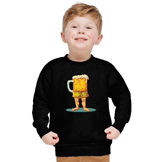 Beer Fun Vacation Beer in Swim Trunks Costume Sweatshirts
