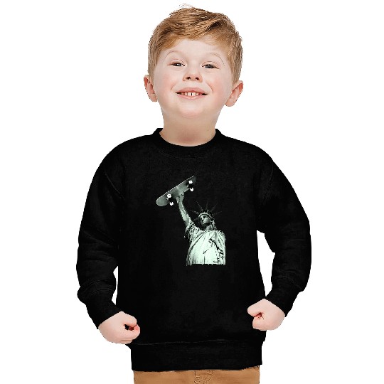 Skateboard Statue of Liberty Sweatshirts