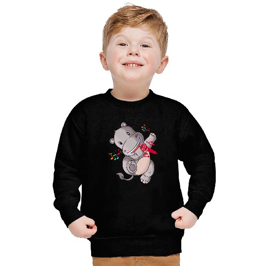 Hippo Pet Singing Moo Deng Dancing Fun Gift Fancy Sweatshirts