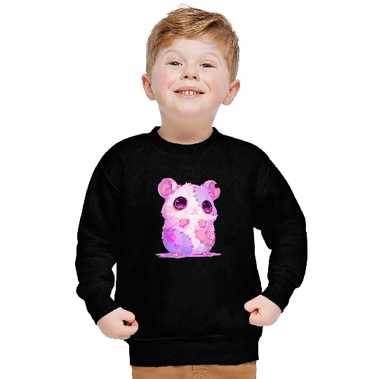 Hamster Pet Kawaii Pastel Goth Creepy Cute Zombie Patchwork Hamster Sweatshirts