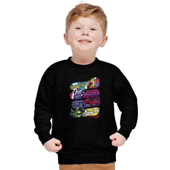 Kids Transformers Classic Characters Graffiti Panels Mashup Sweatshirts