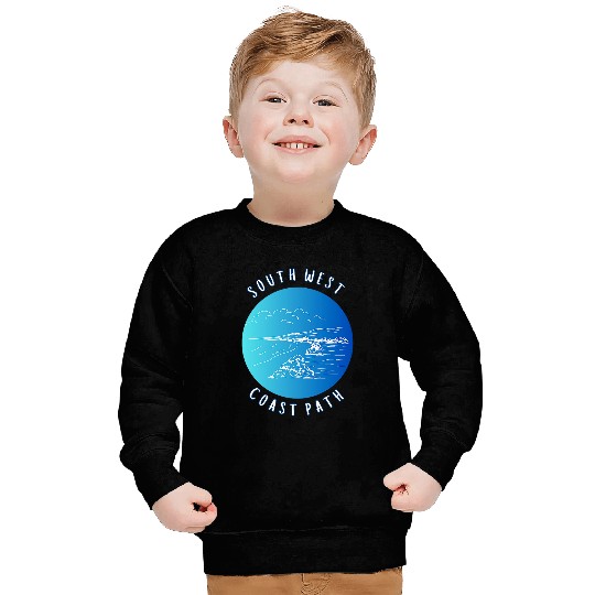 South West Coast Path Hiking Camping Cornwall englands Trail Sweatshirts