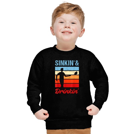 Beer Fun Sinkin and Drinkin Cornhole Beer Drinking Cornholer Sweatshirts