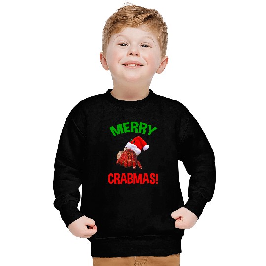 Merry Crabmas Funny Christmas Hermit Crab Lover Sweatshirts