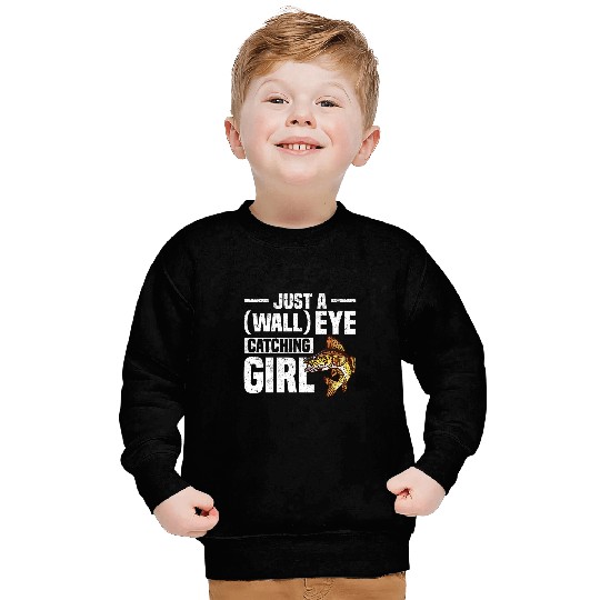 Walleye Fishing Girl Walleye Fishing Sweatshirts