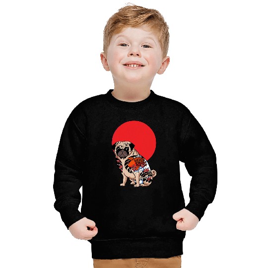 Yakuza Pug Tattoo Sweatshirts