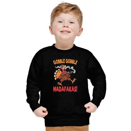 Lacrosse Gift Gobble Gobble Madafakas Turkey Thanksgiving Sweatshirts