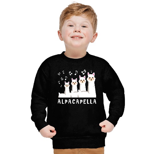 Alpacapella Llamas Microphone Singer Lyrics Sing Karaoke Top Sweatshirts