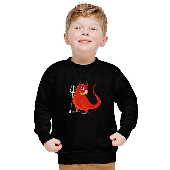 Scary Devil Costume Parrot I Cherryheaded Conure Sweatshirts