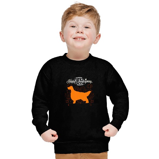 Happy Thanksgiving English Setter Dog Lover Sweatshirts