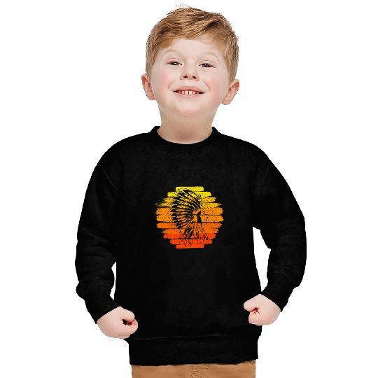 Indigenous Native Pride Indian Headdress Native American Sweatshirts