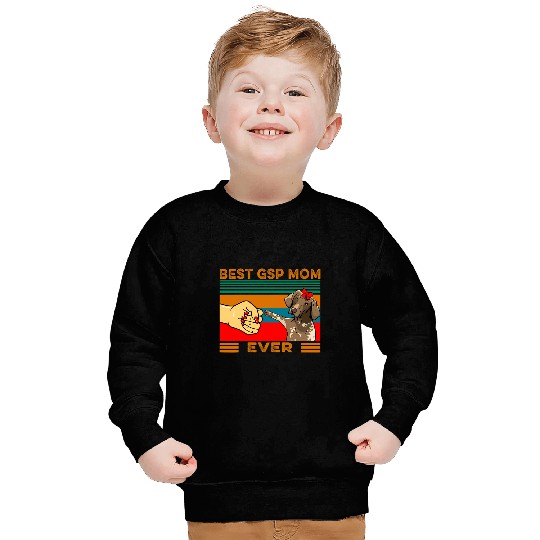 Fist Bump bests German Shorthaired Pointer Mom Ever Sweatshirts