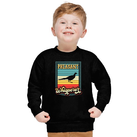 Pheasant Whisperer Funny Pheasant Hunting Retro Vintage Sweatshirts