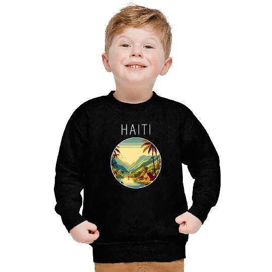 Haiti scenery Art Deco Sweatshirts