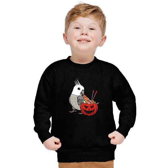Pumpkin Ramen Noodles Parrot I Whitefaced Grey Cockatiel Sweatshirts