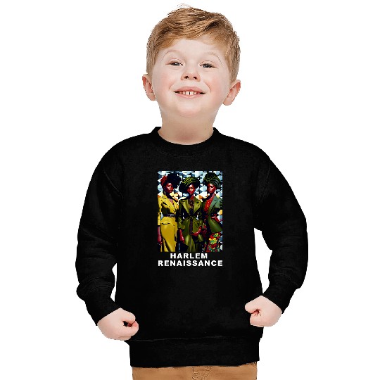 Harlem Renaissance 1920s Black History Month Abstract Art Sweatshirts