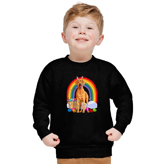 Rhodesian Ridgeback Easter Eggs Bunny Dog Sweatshirts