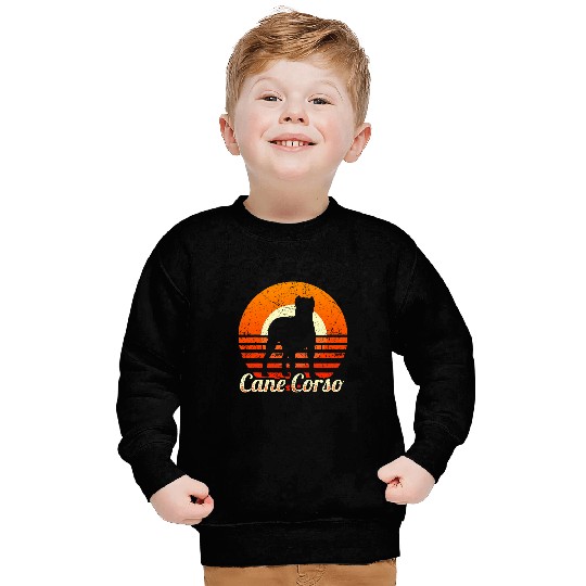 vintages Cane Corso Lover Italian Dog Pet Sunset Cane Corso Sweatshirts