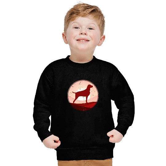 Weimaraner Dog Retro 19 Sweatshirts