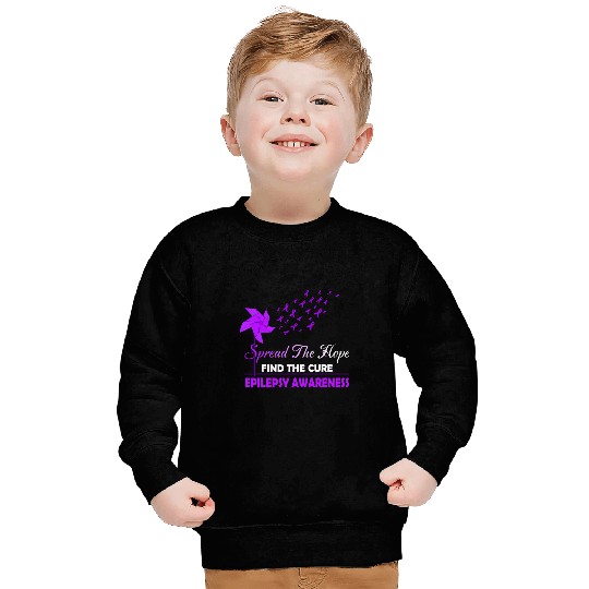 SPREAD THE HOPE FIND THE CURE EPILEPSY AWARENESS Sweatshirts