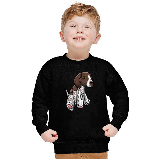 German Shorthaired Pointer Dog Stuffed Animal Design Sweatshirts
